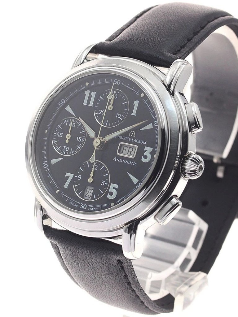 Maurice Lacroix Masterpiece 67839 Chronograph Black Dial Automatic Mens 964242